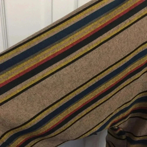 Striped Tie At Waist Dolman Top - Picture 5 of 6